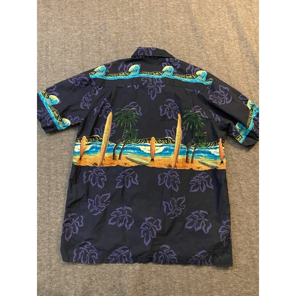 Favant Hawaii Tropical Surfing Beach Button Down Shirt- Men's XL Surfboards - Picture 7 of 7